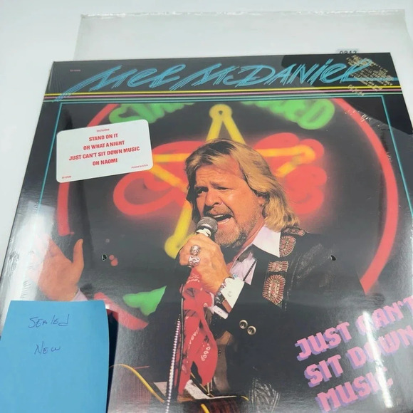 Capitol Records Mel McDaniel – Just Can't Sit Down Music - Vinyl Records NEW0813 - Picture 5 of 7